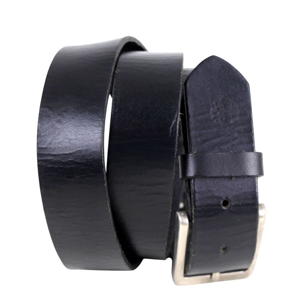 Timberland SADDLE BLACK GENUINE LEATHER 1 1/4"Wd CASUAL DRESS BELT Sz 38 (P12